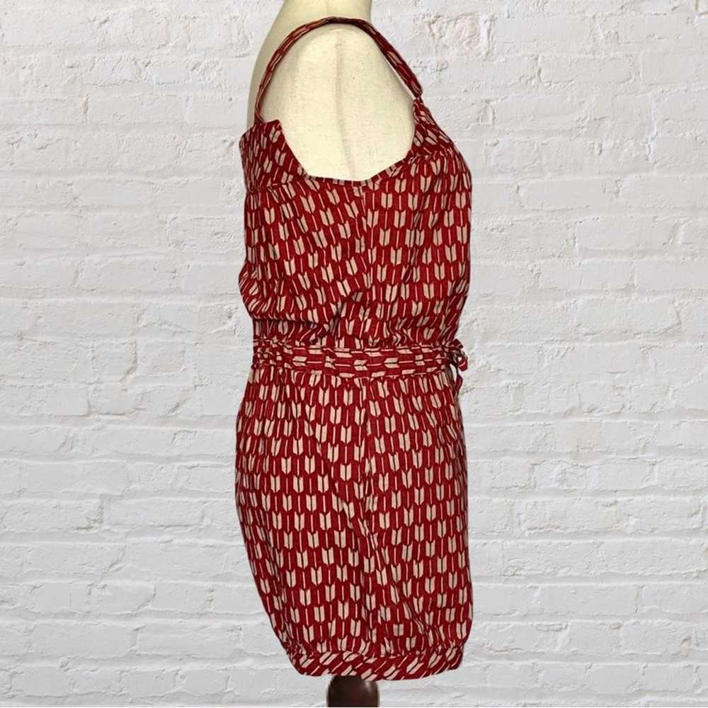 Vintage Anthropologie Dear Creatures Red Linen Ro… - image 3