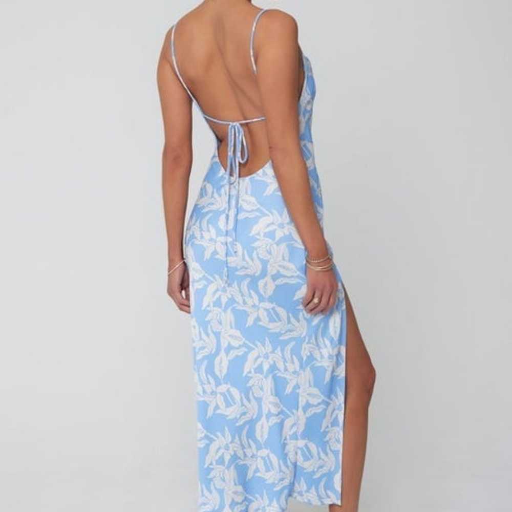 RESA x JoJo Madison Slip Dress in Malibu blue siz… - image 3