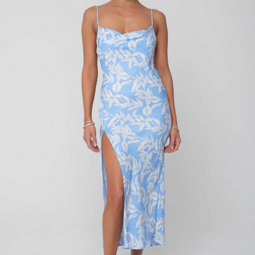 RESA x JoJo Madison Slip Dress in Malibu blue siz… - image 4
