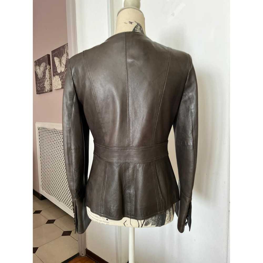 Bruno Magli Leather biker jacket - image 4