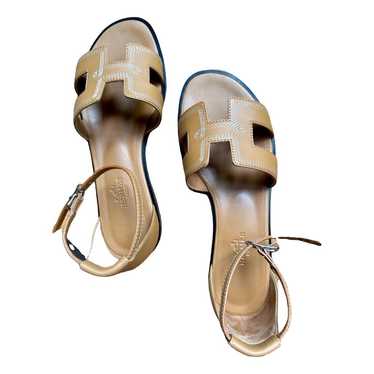 Hermès Santorini leather sandal - image 1