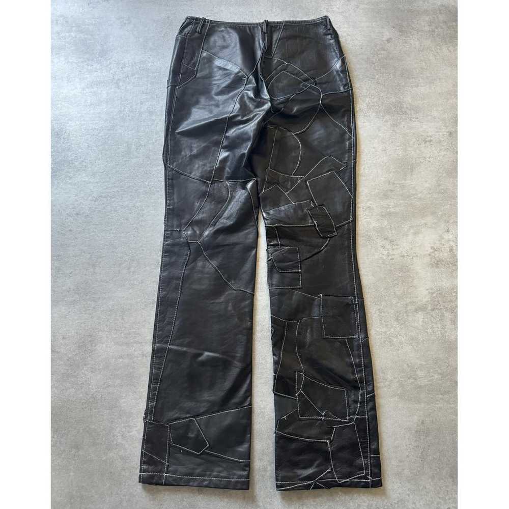 Plein Sud Leather straight pants - image 2