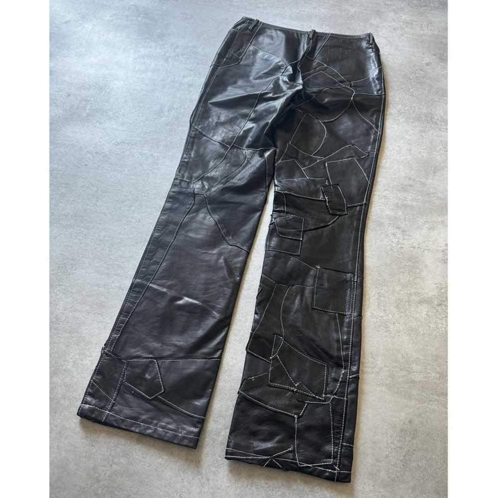 Plein Sud Leather straight pants - image 5