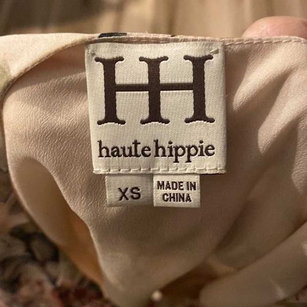 Haute Hippie Silk Asymmetric Crossover Dress - image 4
