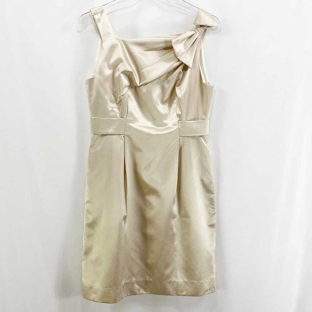 YOANA BARASCHI Tan Silk Sleeveless Mini Dress - image 10
