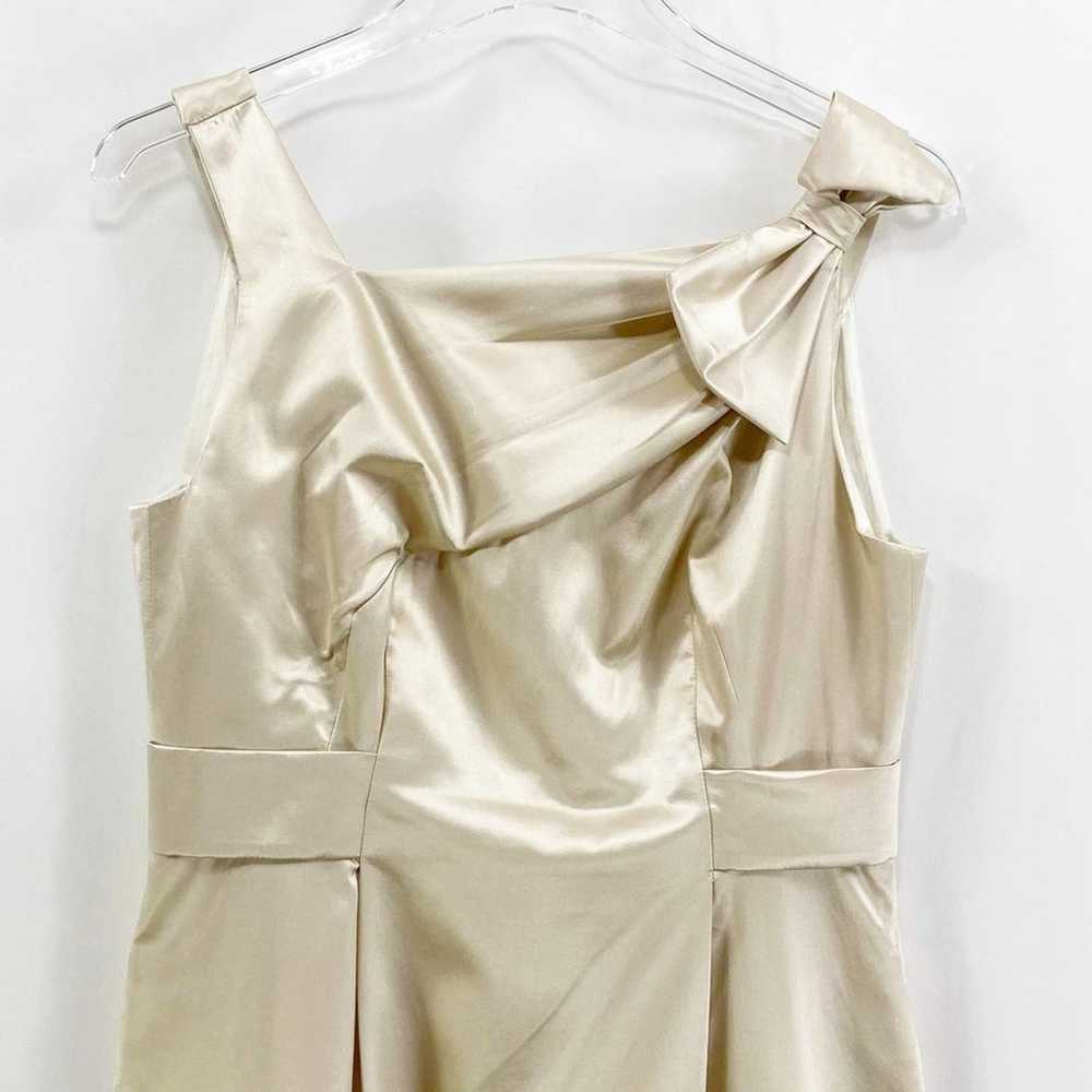 YOANA BARASCHI Tan Silk Sleeveless Mini Dress - image 2