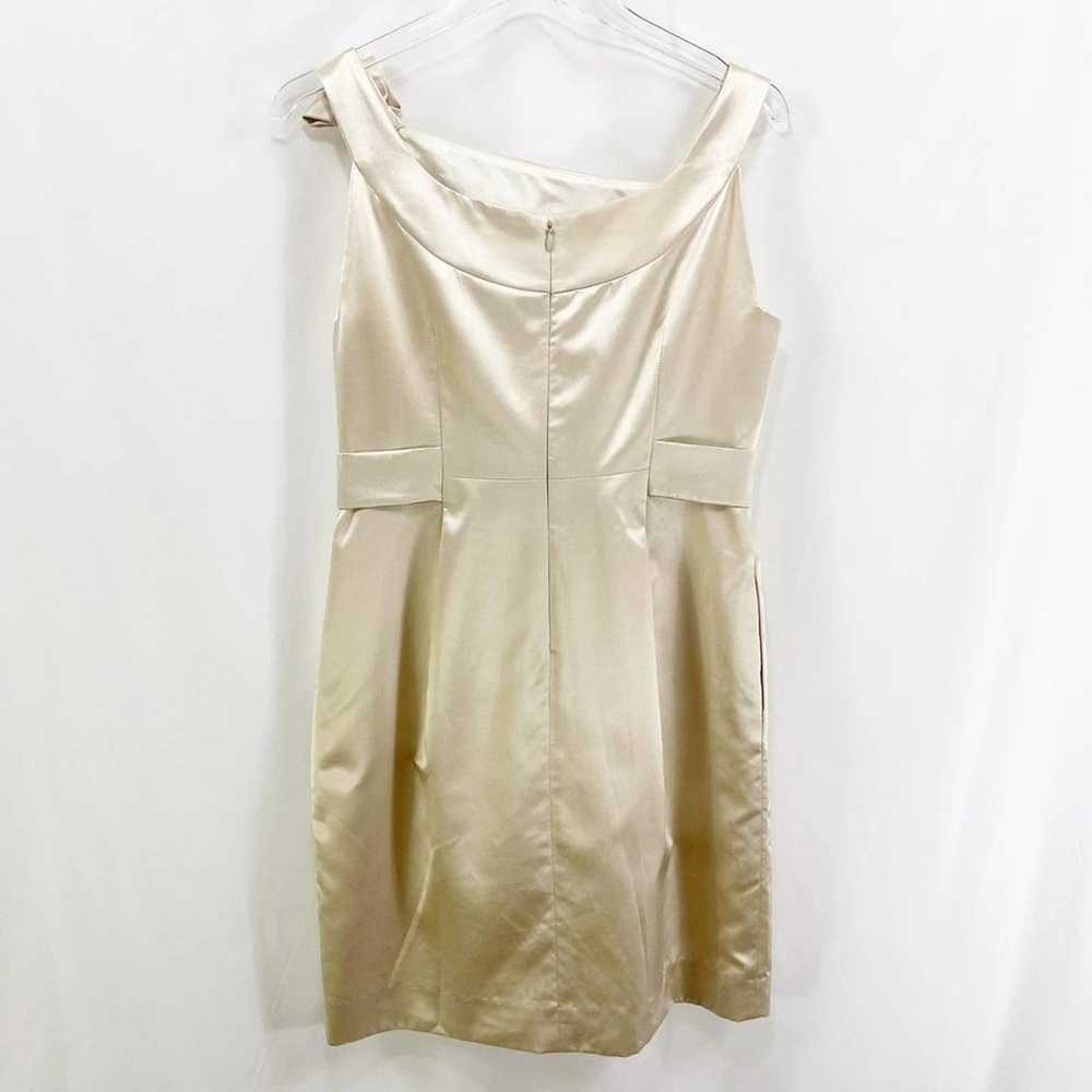 YOANA BARASCHI Tan Silk Sleeveless Mini Dress - image 4