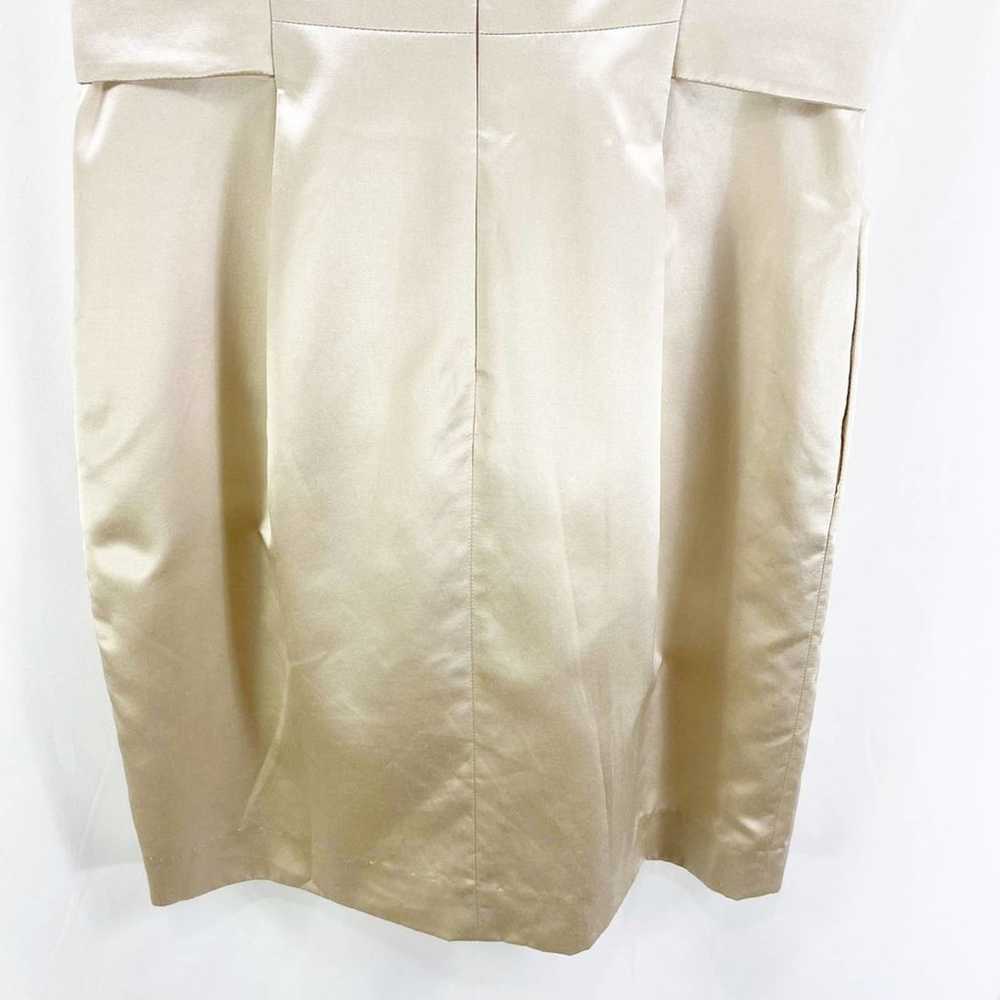 YOANA BARASCHI Tan Silk Sleeveless Mini Dress - image 5