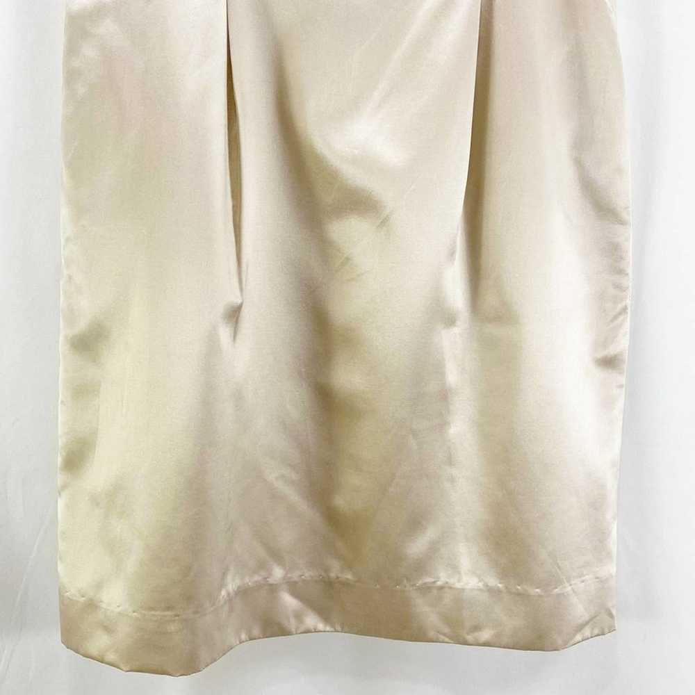 YOANA BARASCHI Tan Silk Sleeveless Mini Dress - image 8