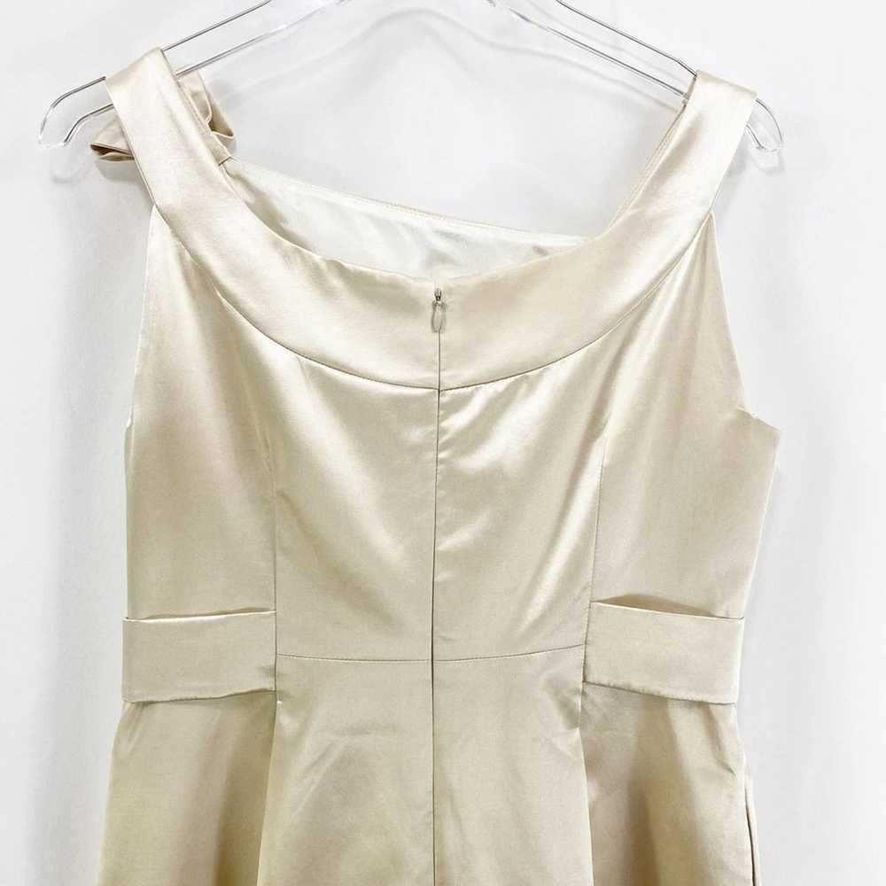 YOANA BARASCHI Tan Silk Sleeveless Mini Dress - image 9