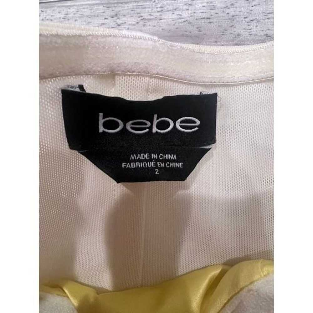 Vintage Bebe Barbie Yellow Organza Embroidered Da… - image 12