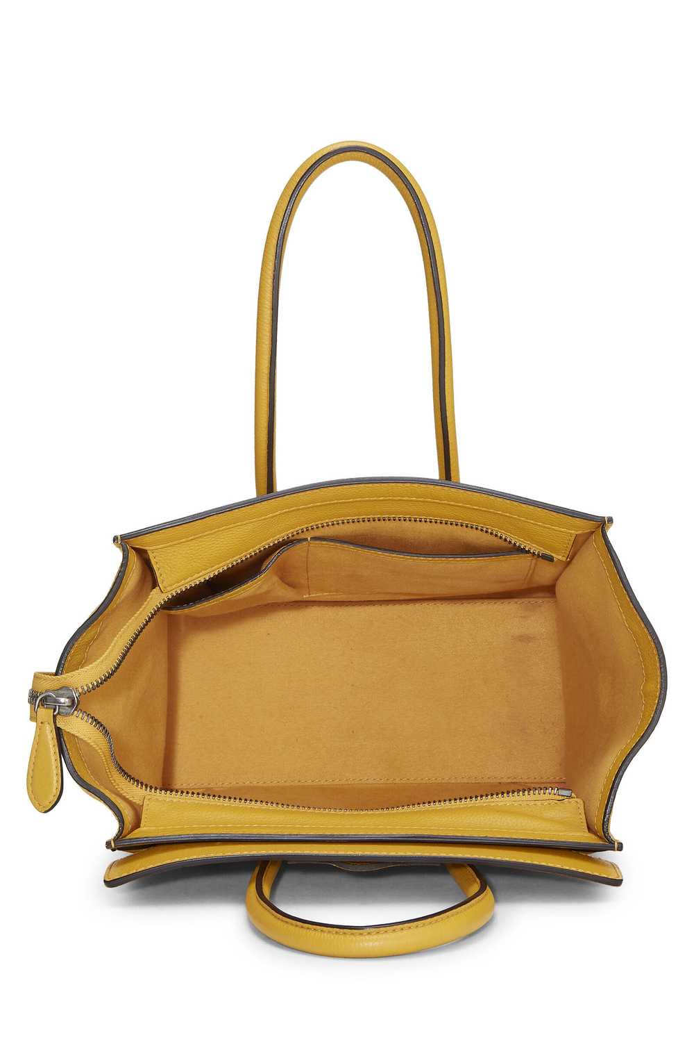 Yellow Calfskin Leather Luggage Micro - image 6