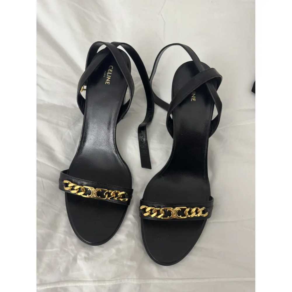 Celine Triomphe leather sandal - image 2