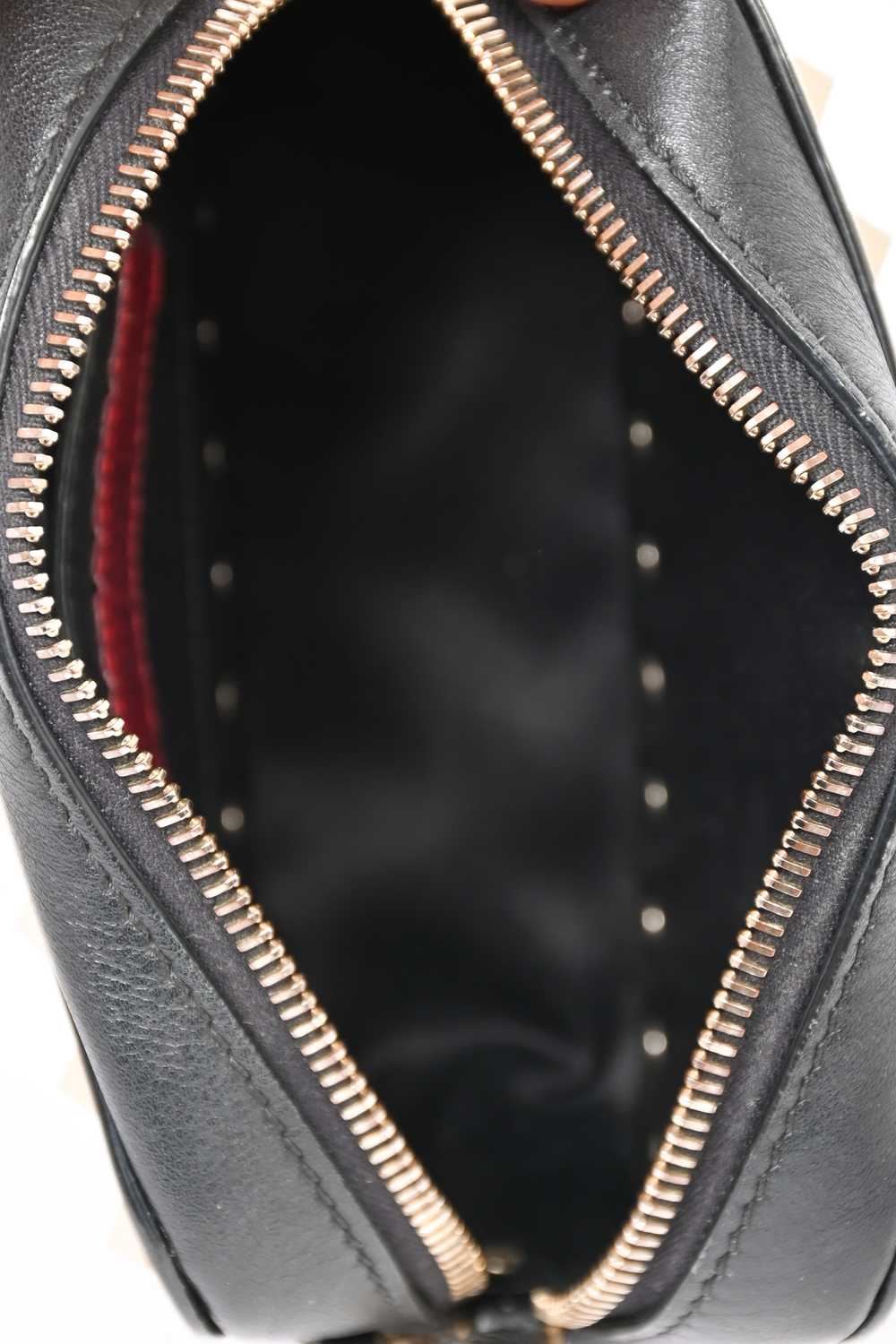 Valentino Black Leather Rockstud Mini Camera Chai… - image 7