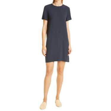 Jenni Kayne Blue Crepe T-Shirt Mini Dress Size Sm… - image 1