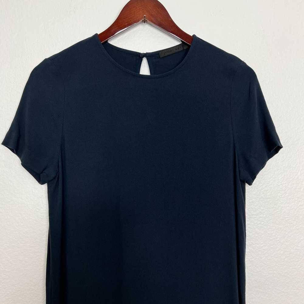 Jenni Kayne Blue Crepe T-Shirt Mini Dress Size Sm… - image 3