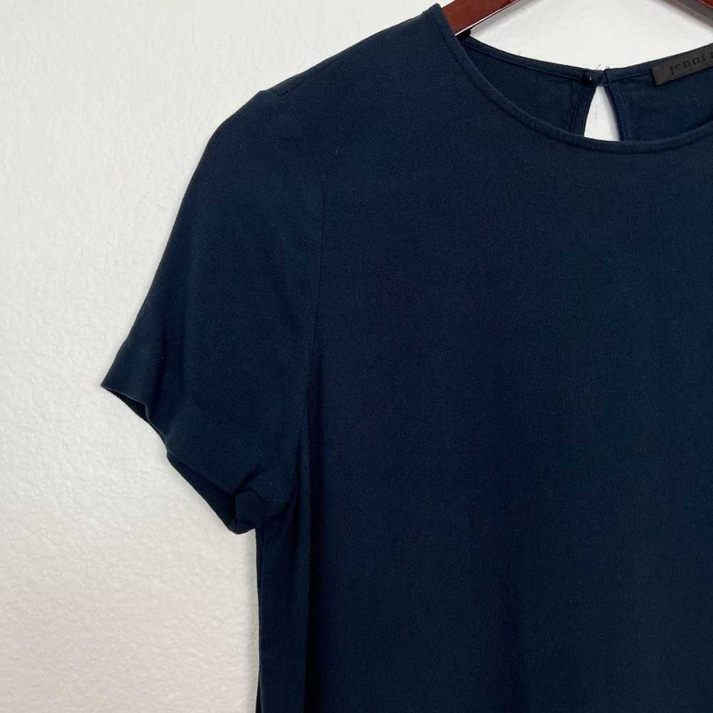 Jenni Kayne Blue Crepe T-Shirt Mini Dress Size Sm… - image 4