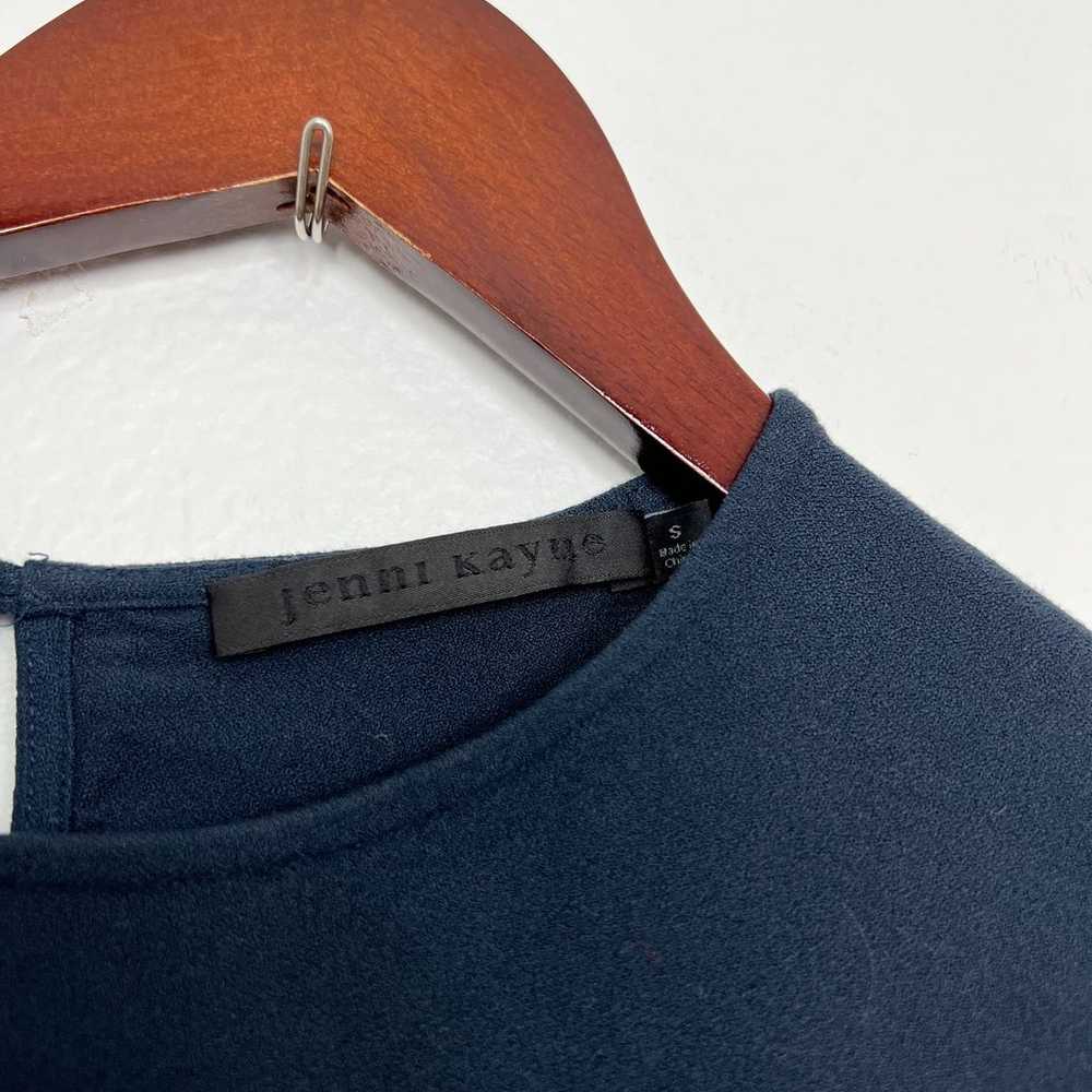 Jenni Kayne Blue Crepe T-Shirt Mini Dress Size Sm… - image 5