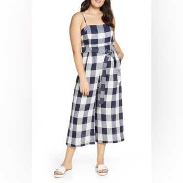 New J. Crew Gingham Beauchamps Linen Spaghetti St… - image 1