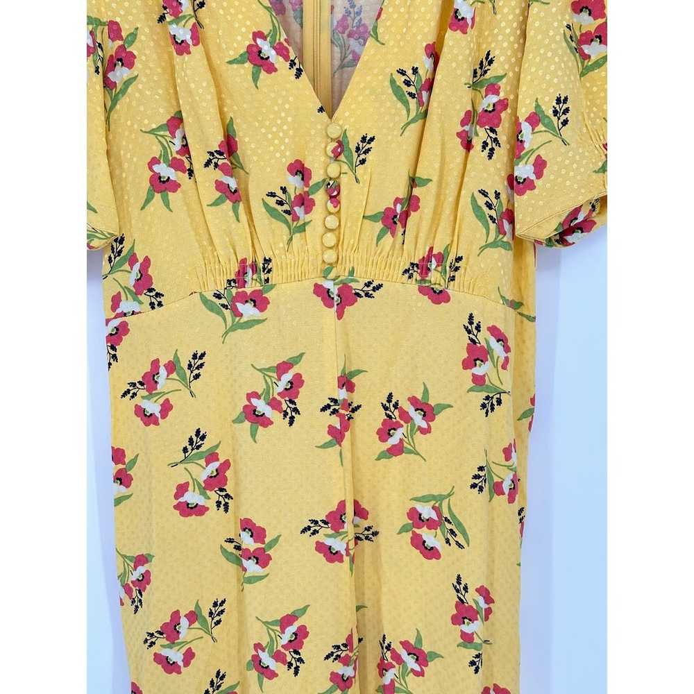 Jill Jill Stuart Puff Sleeve Midi Dress Yellow w/… - image 7