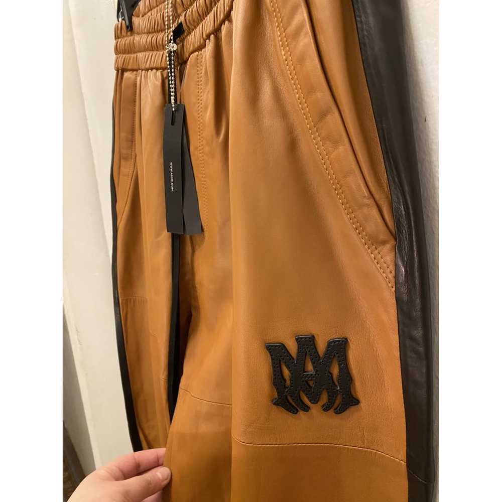 Amiri Leather trousers - image 4