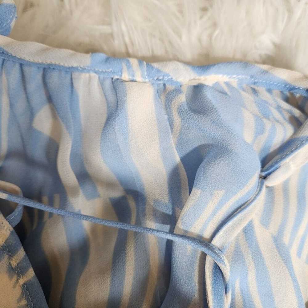 Misa Kalita Tiered Ruffle Blue Maxi Tent Dress Wo… - image 11