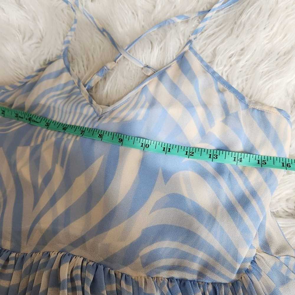 Misa Kalita Tiered Ruffle Blue Maxi Tent Dress Wo… - image 9