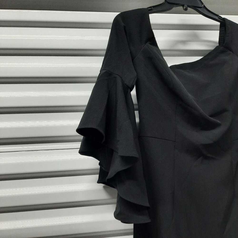 Milly Italian Cady Selena Dress Size 4 Black Off … - image 6