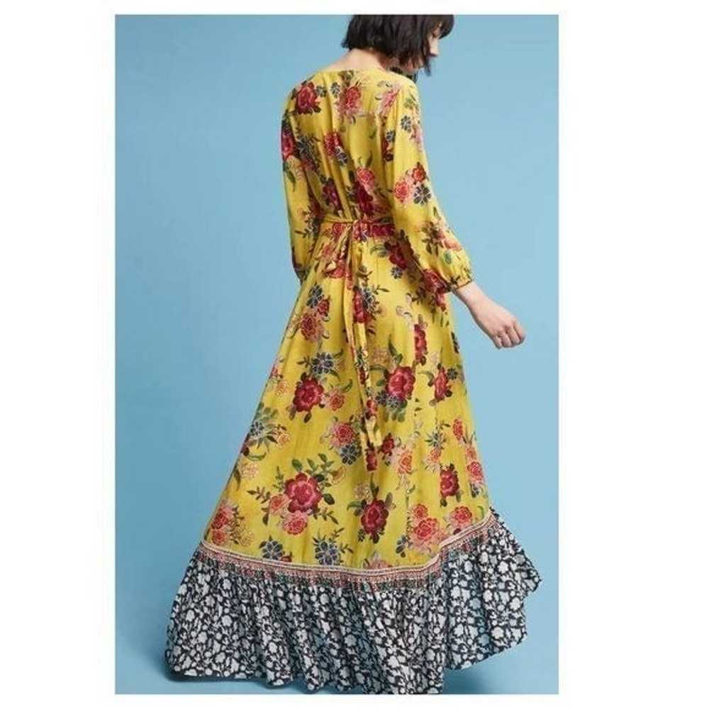 Farm Rio Women Sunlit Floral Maxi Dress V Neck Lo… - image 2