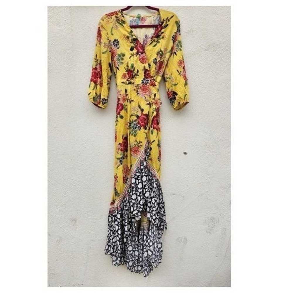 Farm Rio Women Sunlit Floral Maxi Dress V Neck Lo… - image 3