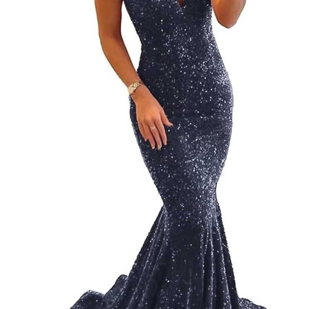 Beautiful Strapless Sequin Gown - image 1