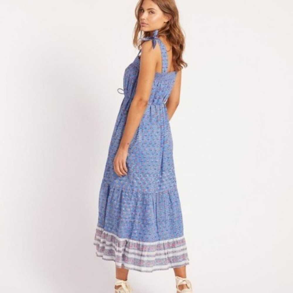 Anthropologie Cleobella India Midi Dress Blue Cot… - image 2