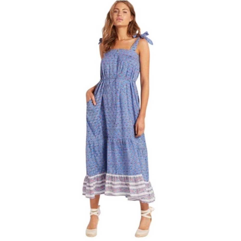 Anthropologie Cleobella India Midi Dress Blue Cot… - image 3