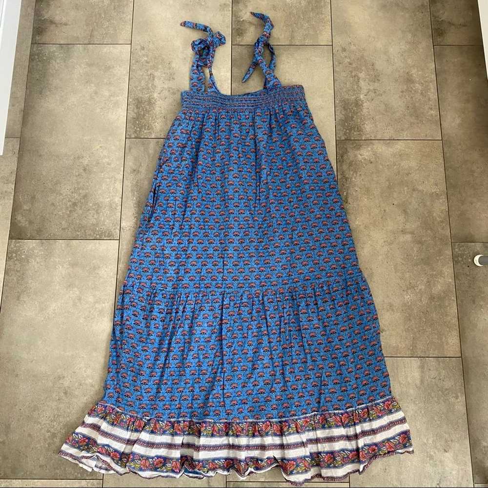 Anthropologie Cleobella India Midi Dress Blue Cot… - image 6