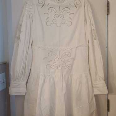 Twinset Milano White Cotton Dress