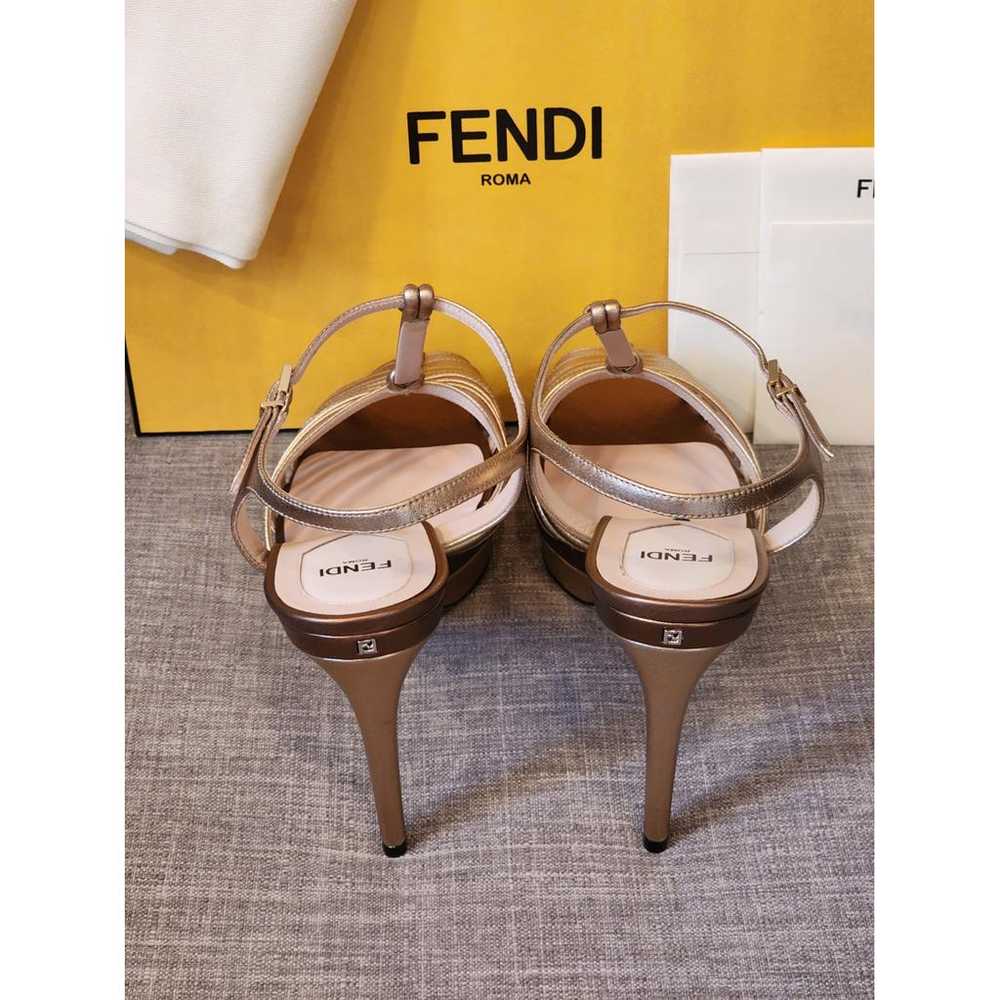 Fendi Leather sandal - image 4