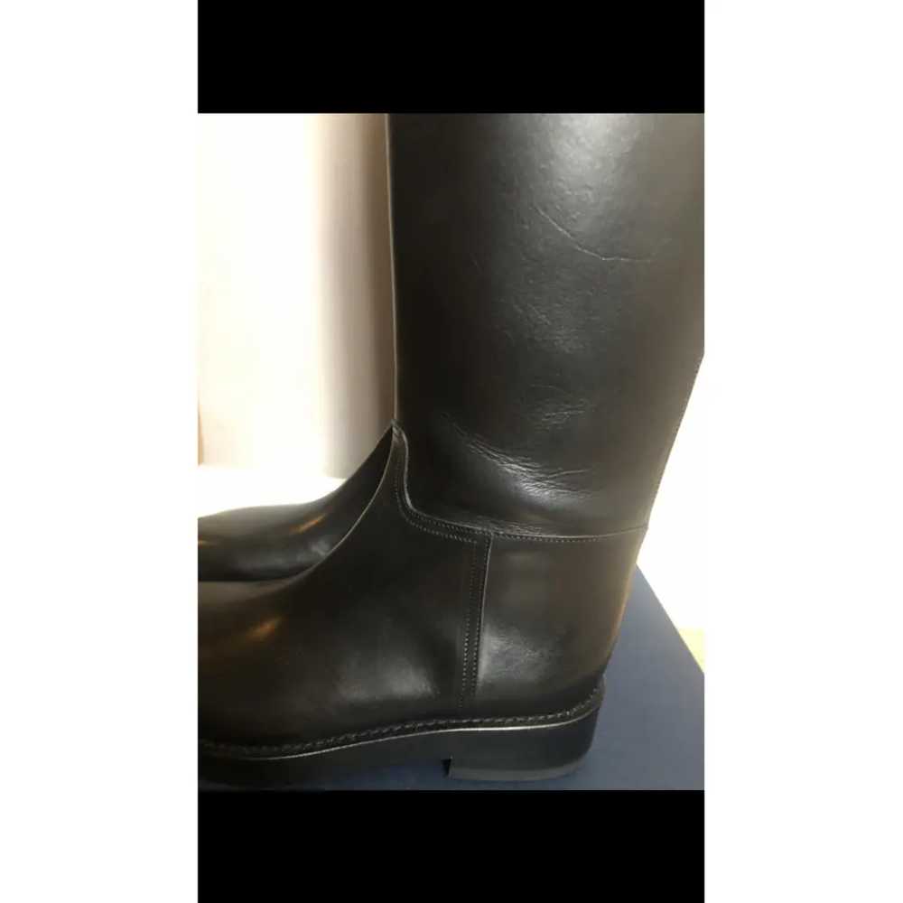 Ann Demeulemeester Leather riding boots - image 4