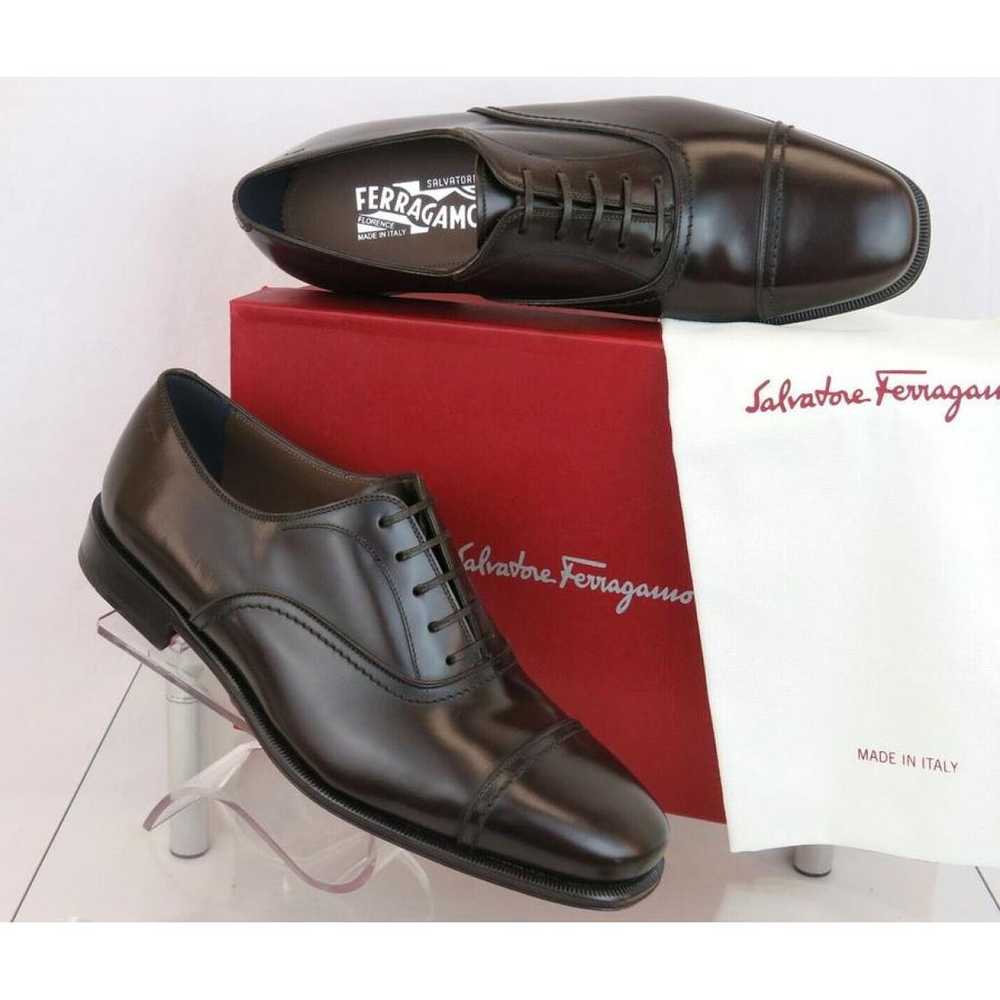 Salvatore Ferragamo Leather lace ups - image 5