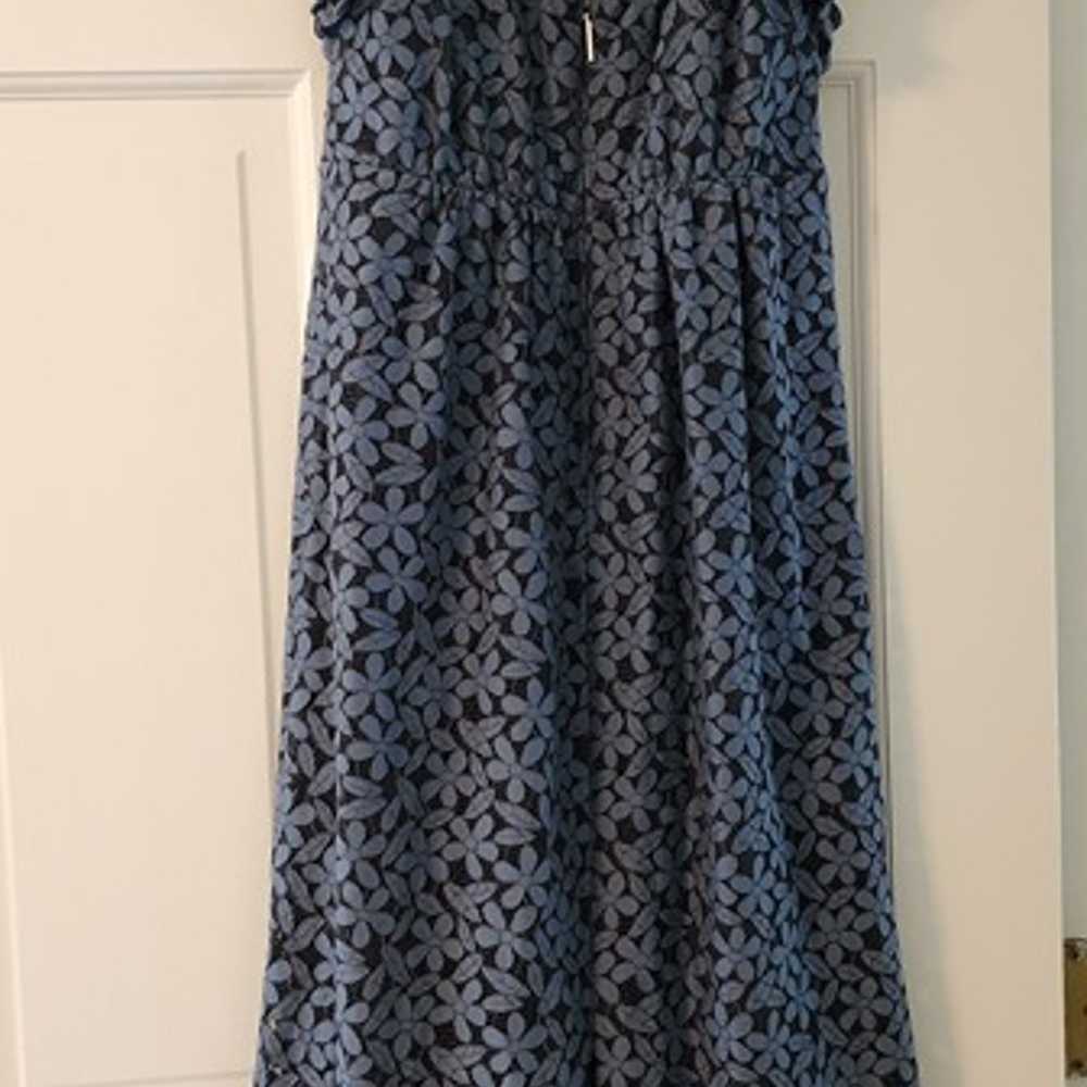 Light/Gray Blue Kate Spade Floral Lace Midi Dress… - image 4