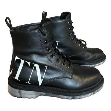 Valentino Garavani VLogo leather biker boots - image 1