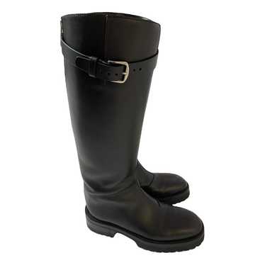 Ann Demeulemeester Leather riding boots - image 1