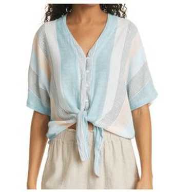 Rails Thea Stripe Tie Front Top In Highland Strip… - image 1