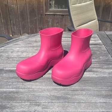 靴 Bottega Veneta puddle boots pink BOTTEGA VENETA: Puddle boots in biodegradable rubber - Pink