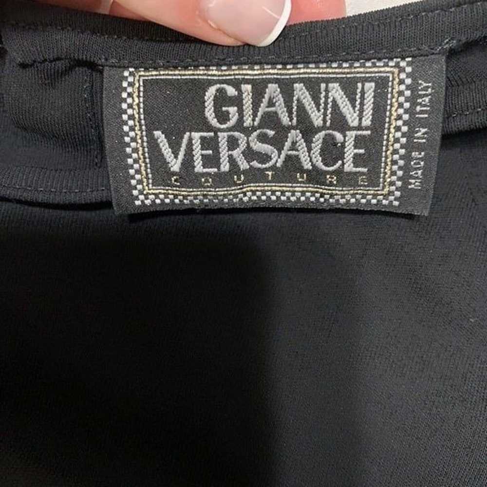 Gianni Versace Couture Vintage Authentic Solid Bl… - image 5