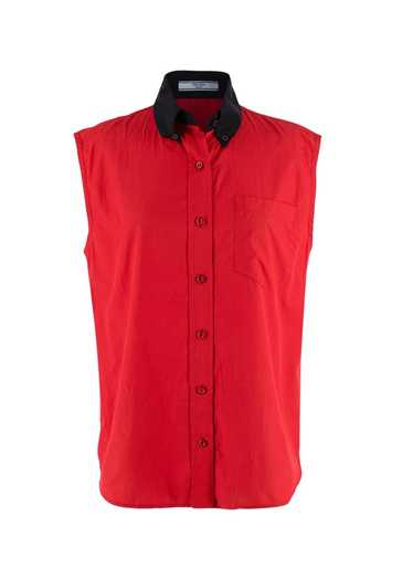 Managed by hewi Prada Red Button-down Sleeveless C