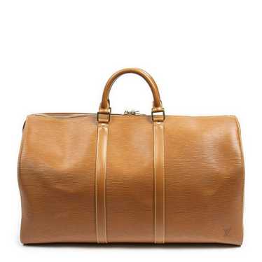 Louis Vuitton Keepall leather 24h bag - image 1