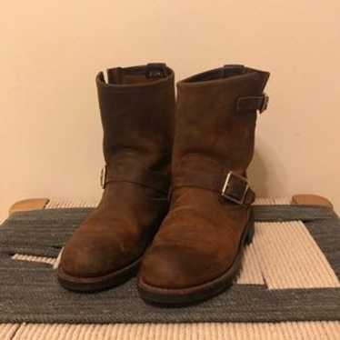 ぼ*ん様 RED WING 2965 Suede Short Engineer REDWING / 2965 Size US9 Short Engineer Boots Suede Beige