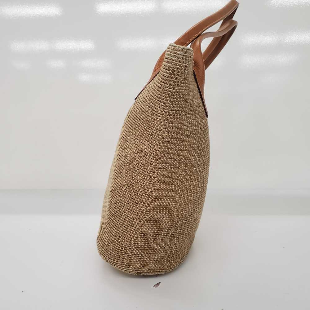 Eric Javits Natural Brown Raffia Tote Bag - image 3
