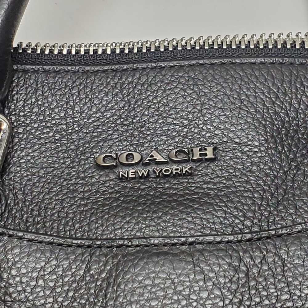 Coach Black Pebbled Leather Beckett Brief Bag - image 3