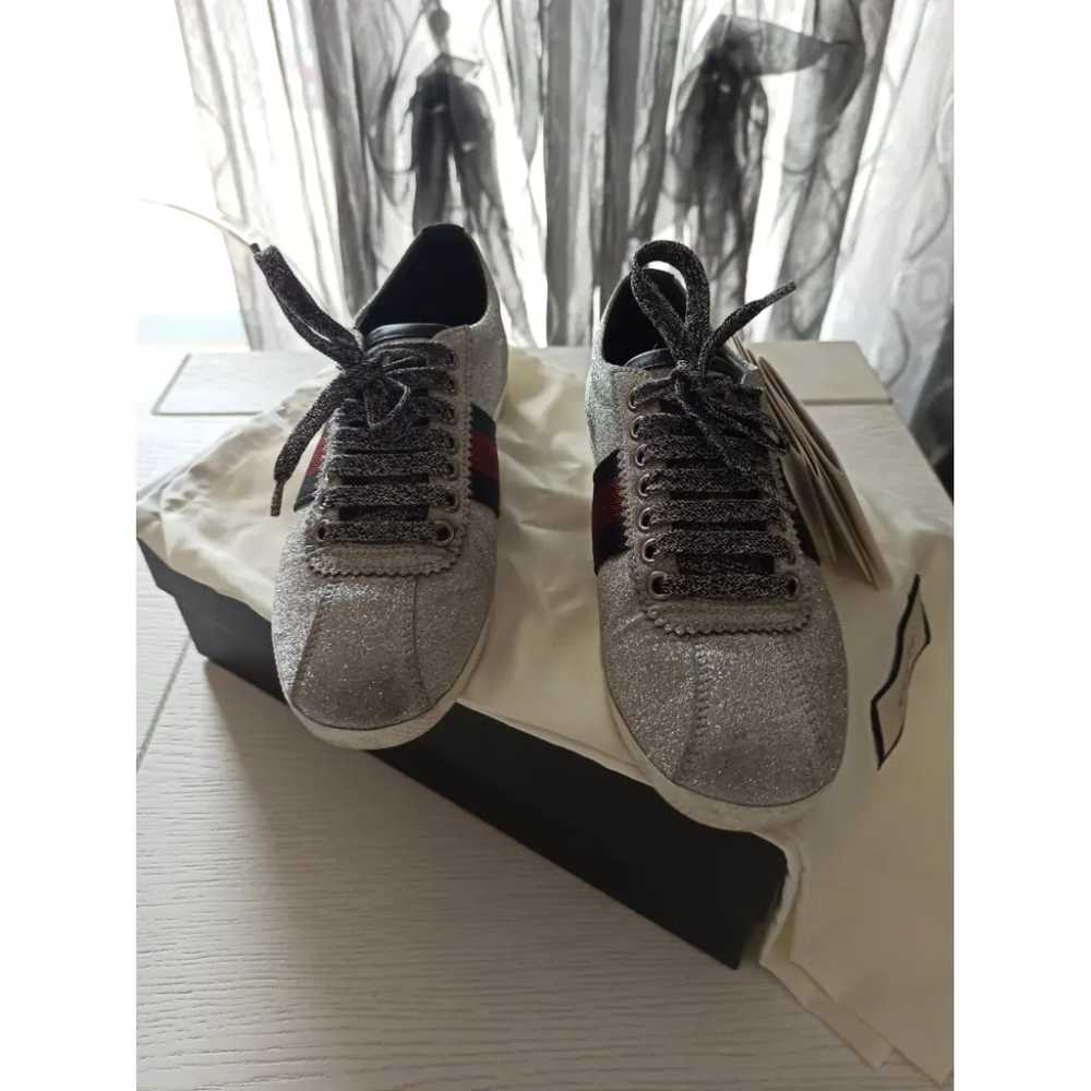 Gucci Ace glitter trainers - image 4